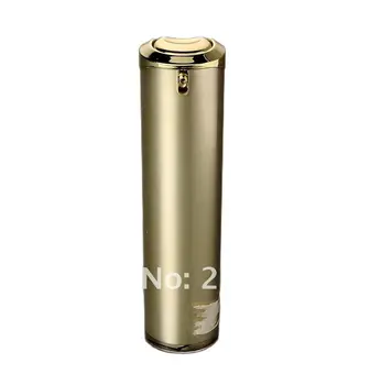120ML altın akrilik koni şeklinde pres pompası losyon şişesi, kozmetik şişesi