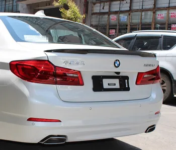 2018 ila 2019 BMW G30 G38 520i 528i 535i 530i 525i Spoiler yüksek kaliteli Karbon karbon fiber malzeme BMW Spoiler İçin P tarzı