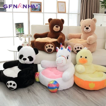 Karikatür Güzel Oyuncak Ayı Panda Unicorn Ördek peluş oyuncaklar Çocuklar Kanepe Sandalye Koltuk Bebek Yuva yatak Yetişkin Yastık Dolması Yastık