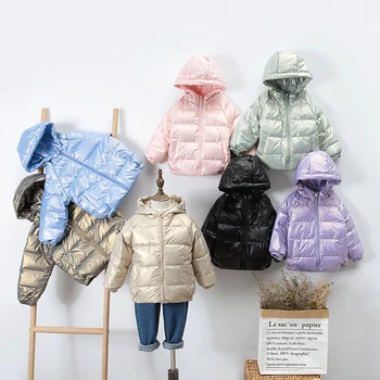 Kız Bebek Çocuk aşağı ceket Ceket 2021 Lüks Tasarım Sıcak Artı Kalınlaşmak Kış Sonbahar Pamuk Giyim Kapşonlu çocuk Giyim