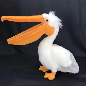 Pelikan peluş oyuncak Simülasyon Uzun Gaga Kişilik Kuş Peluş Bebek Toplama Balık Pelikan peluş oyuncak Büyük gagalı Ördek Hediye çocuklar için