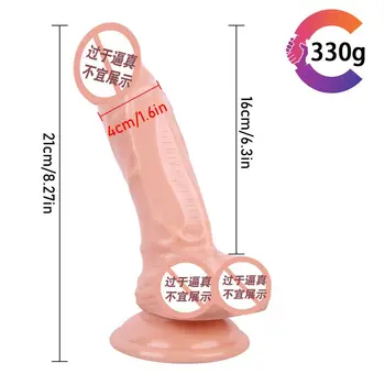 Sıcak Cilt duygu Gerçekçi Yapay Penis yumuşak malzeme Büyük Büyük Penis Vantuz İle bayanlara Seks Oyuncakları Strapon Kadın Mastürbasyon