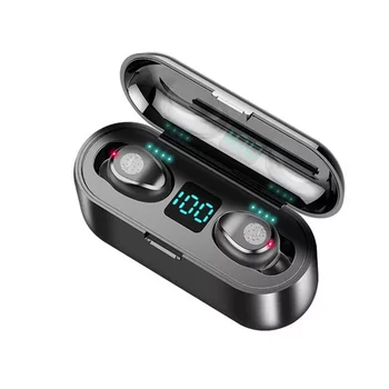 TWS Bluetooth Kulaklık 2200mAh Şarj Kutusu kablosuz kulaklık Fone 9D Stereo Spor Su Geçirmez Kulaklık Kulaklık Mikrofon ile